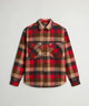 Red Grey Check