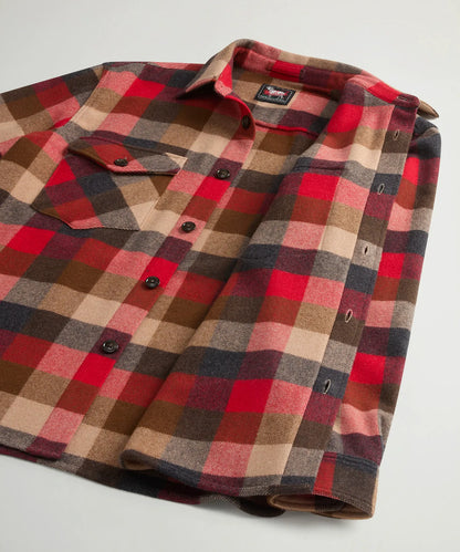 Red Grey Check